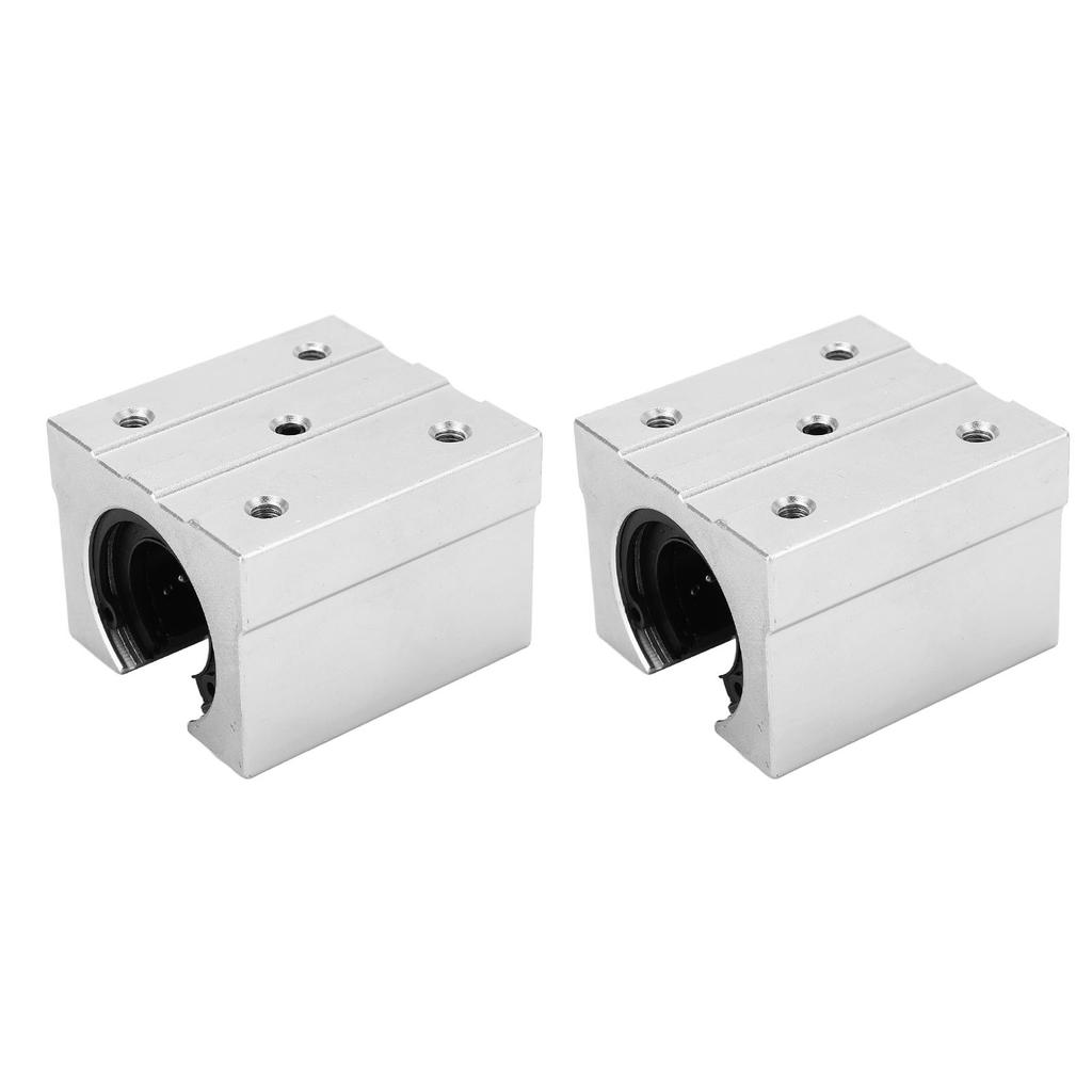2PCS Open Sliding Ball Bearing Block SBR25UU Aluminum Alloy Wear Resistant Linear Movement Block