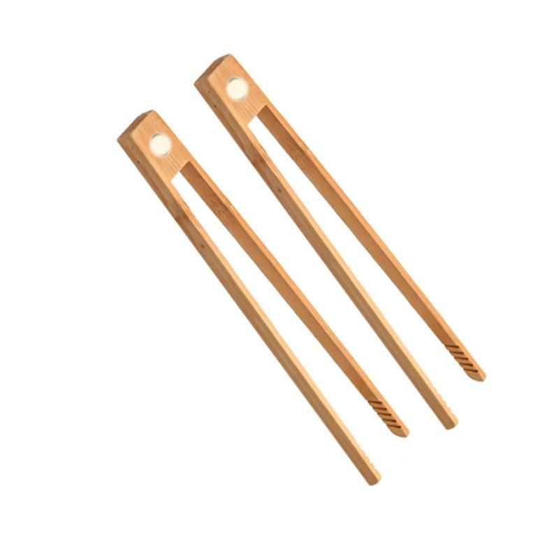Bamboo Food Clamps With Magnetic Design For Safe And Easy Food Serving