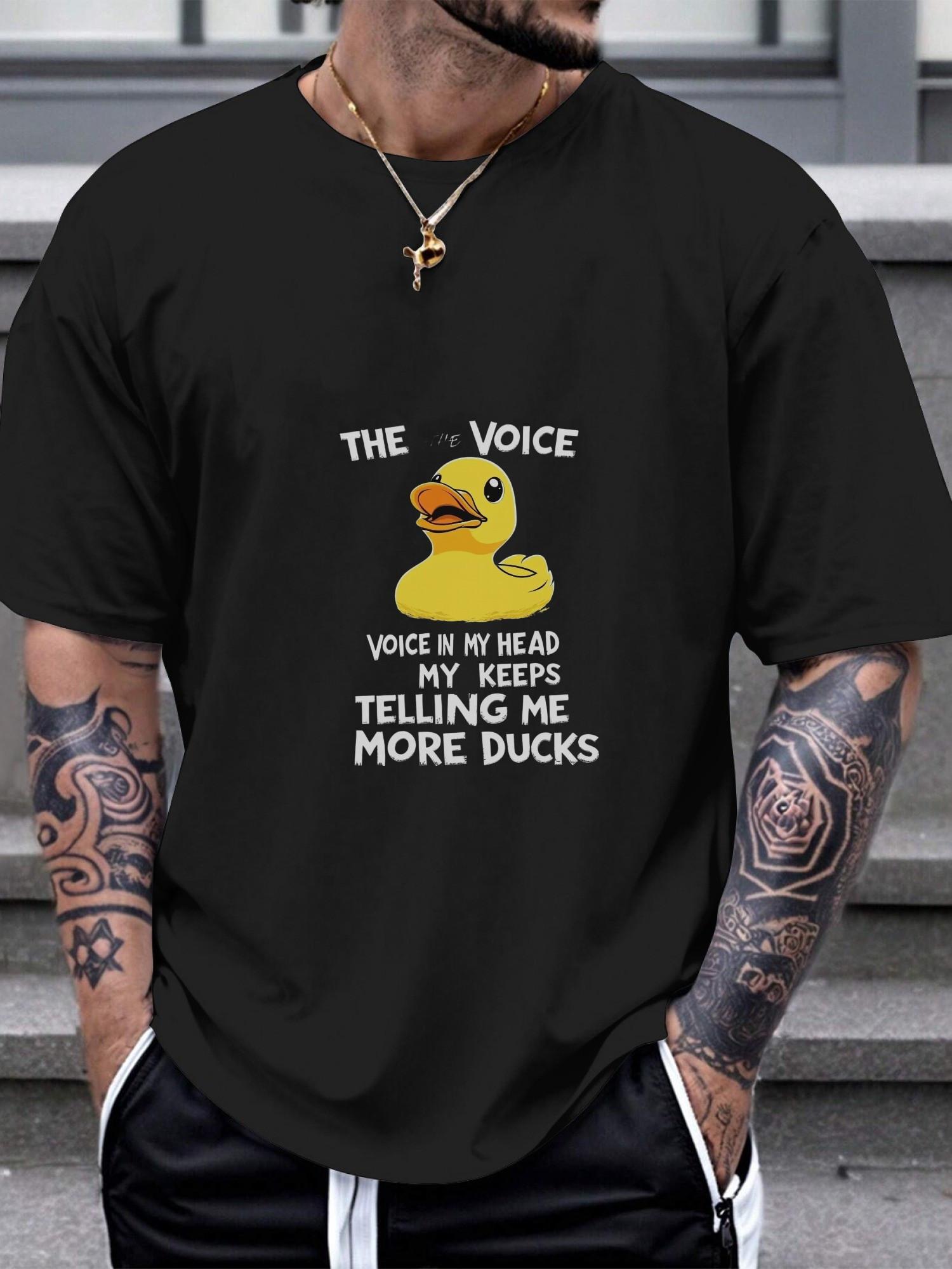 1pc Duck Rubber Bold Black T-shirt XXL