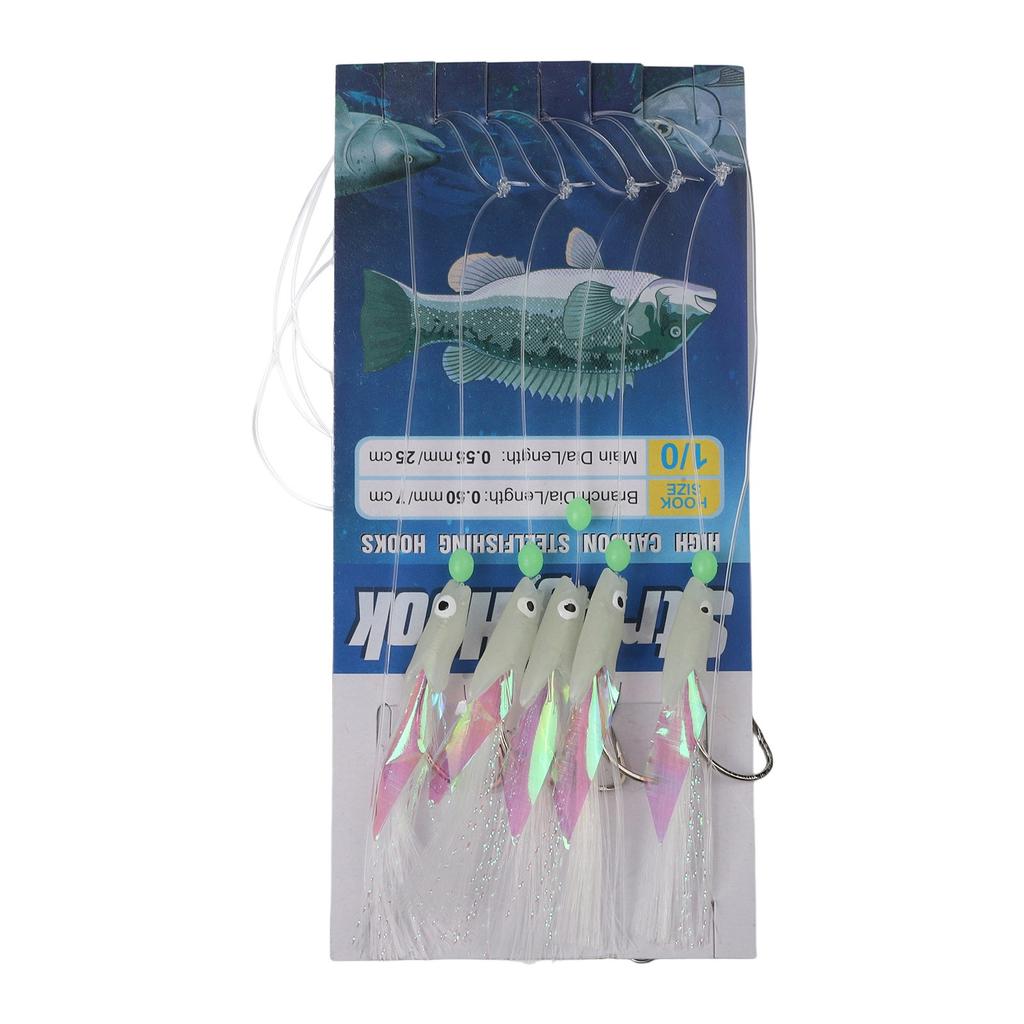 Enhanced Catch Rates Fishing Lure Set Luminous Hooks