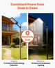 8000W Solar Street Lights Outdoor, 450000LM, Commercial Parking Lot Lights Dusk to Dawn, LED Flood Security Lamp with Motion Sensor, IP67 Waterproof