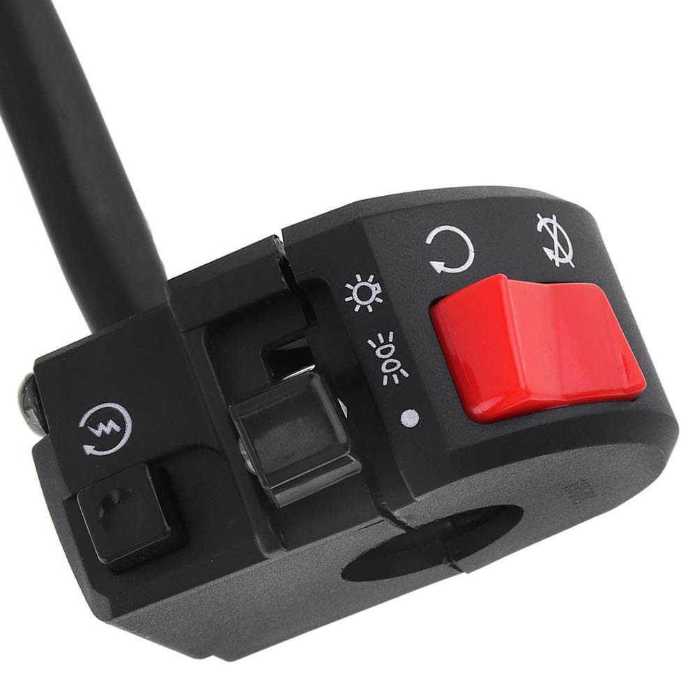 

HANSWD 7/8 22мм Переключатель на руль мотоцикла Правый переключатель Переключатель противотуманных фар Переключатель фары Кнопка запуска