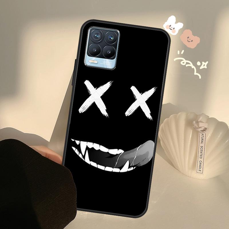 Scary Smile Skeleton Devil Case For Realme 9 8 Pro 8i 9i GT Master GT Neo 2 3 Cover For OnePlus 9 Pro 10 Pro Nord2 9R