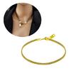 Zipper Chain Necklace Women Men Gold Color Metal Multipurpose Necklace Jewelry