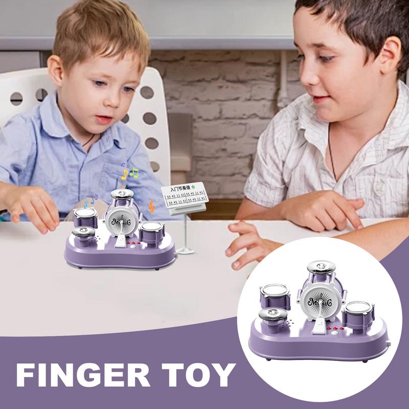 Miniature Drum Set Drummer Gift Educational Percussion Model Small Electric Finger Drum Toy For Music Room Living Room Decor