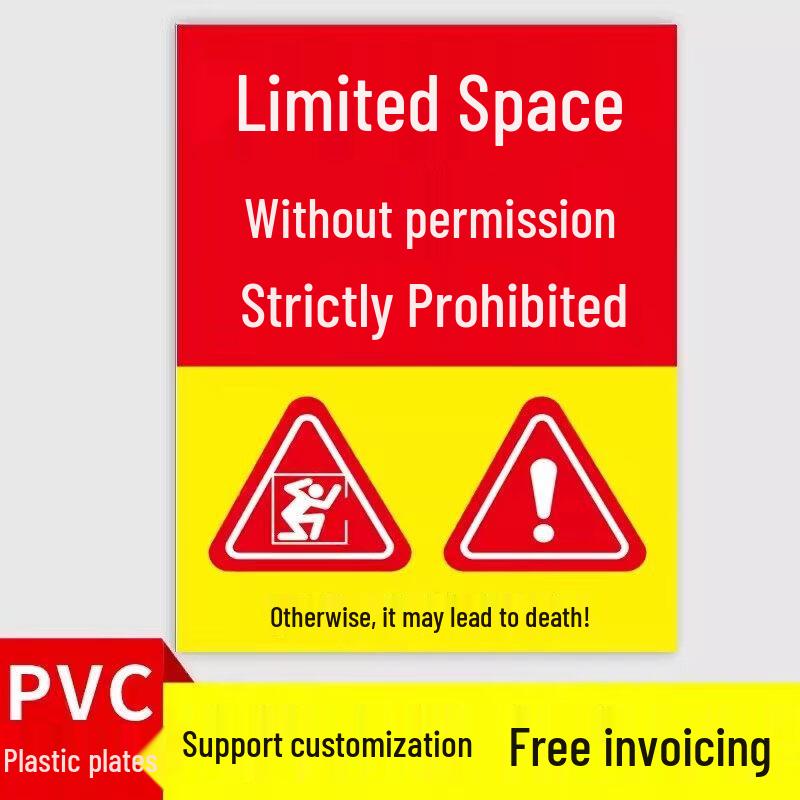 Zhongge Confined Space Warning Sign
