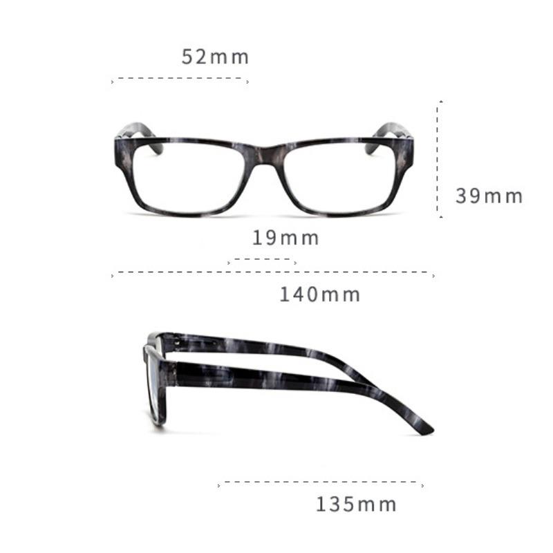 Fashion High-definition Printed Shell Anti Blue Light Reading Glasses for Men and Women Retro Color Ultra Light Spring Leg Presbyopia Eyeglasses