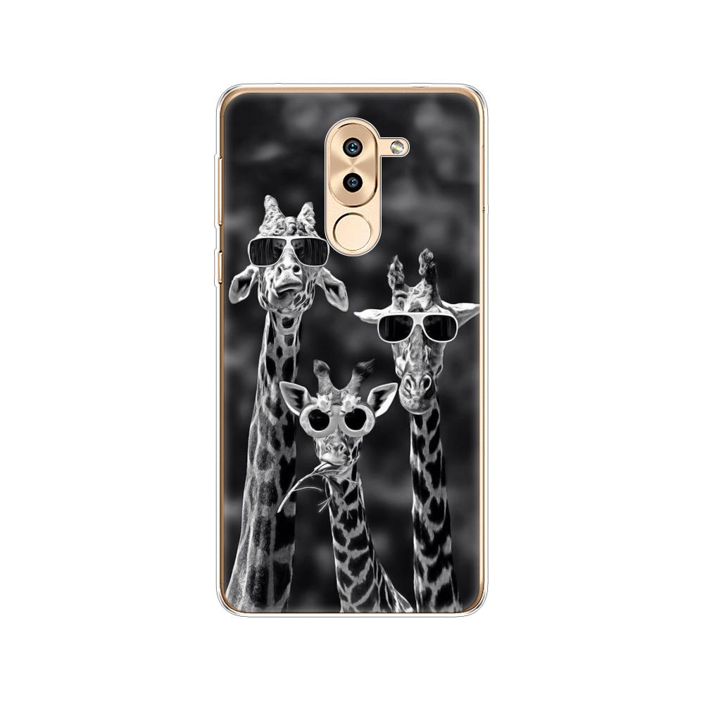 Phone Case for Huawei Honor 6X Soft Tpu Silicon Back Cover 360 Full Honor 6x Covers Protective Printing Transparent Clear Coque