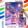 Oil Painting Digital Painting Art Kit Stitch Christmas Snowman Handmade Diy Gifts Home Decorations
