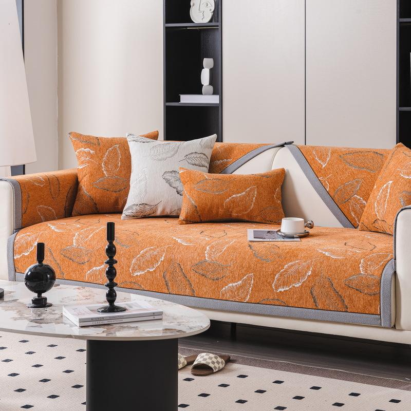 Chenier Sofa Cushion Is Universal In All Seasons  New Light Luxury High-End Seat Cushion Non-Slip Sofa Cover Cover Cloth