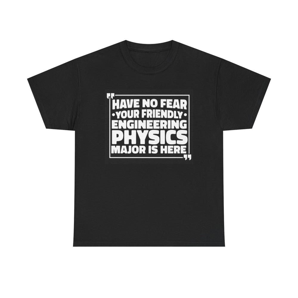 Physics Engineering Major T Shirt Funny College Graphic  Unisex Heavy Cotton Tee