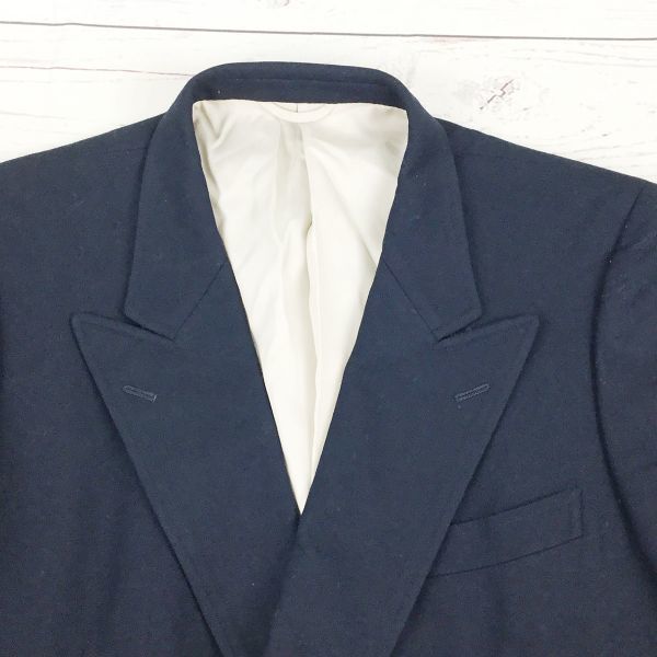 Aquascutum Tailored Jacket/Navy Blazer/Men's 170-175/Navy/Double Button/Gold Buttons(USED)