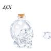 Smooth Pour Liquor Bottle Skull Whiskey Decanter, 3D Glass with Stopper, Novelty Decorative Wine Dispenser for Home Bar, Unique Gothic Gift Men Lover