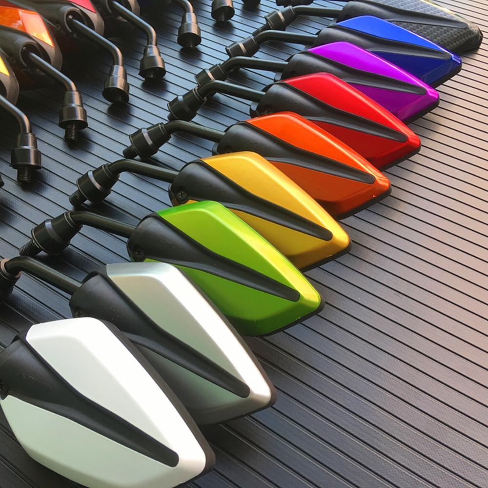 

1 пара универсальных 10-миллиметровых зеркал заднего вида для мотоциклов Зеркало заднего вида для Honda Suzuki Yamaha