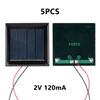 5PCS Mini Solar Board 2V/1.5V/3V/5V Solar Cells 54*54mm/60*30mm/65*48mm/68*37mm Solar Panel A-grade Polycrystalline Silicon 4