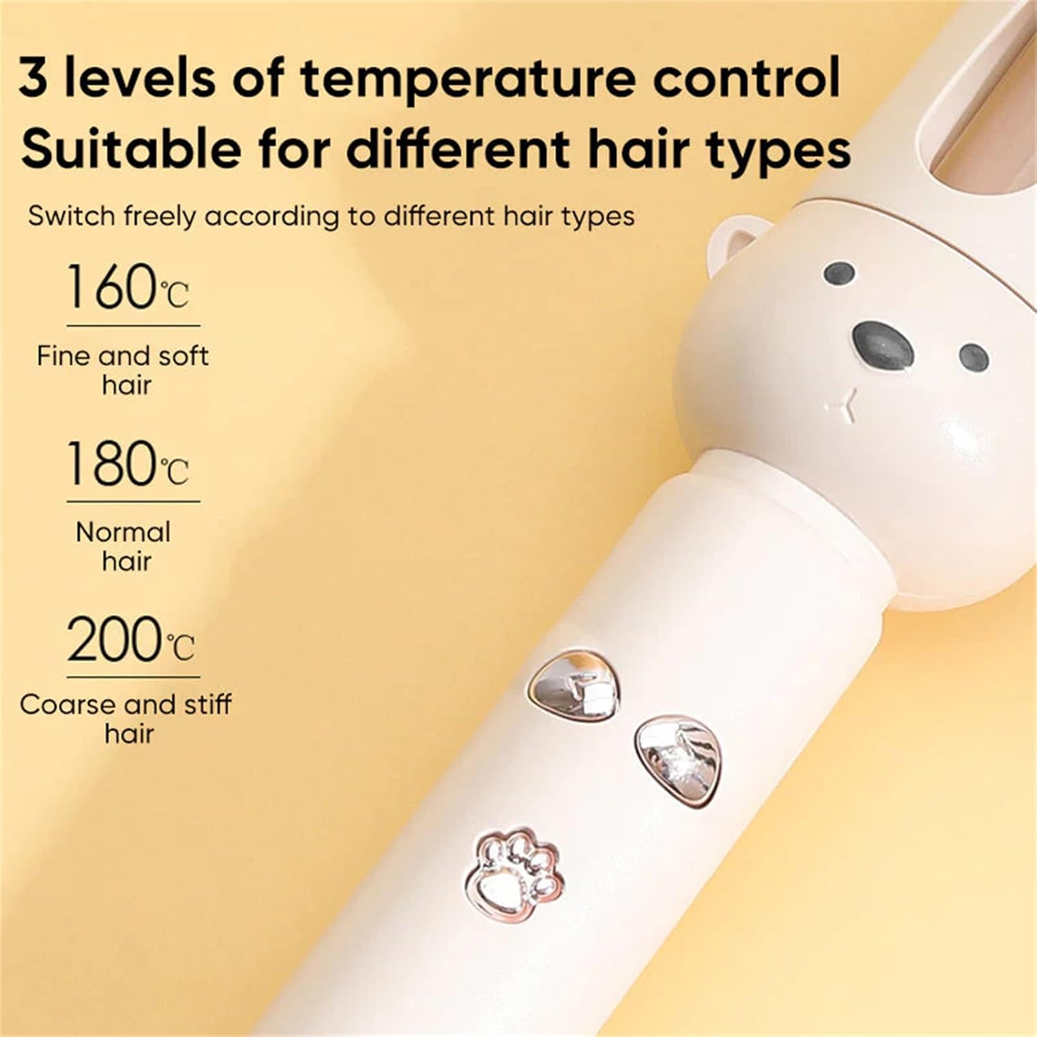 Automatic Negative Ion Curling Iron,28mm Negative Ion Fully Automatic Curling Iron, 3 Levels of Temperature Adjustment.