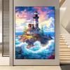 5D DIY Full Round Square Drill Diamond Art Painting Set Pictures on the Beach Diamond Embroidery Landscape Mosaic Decoration