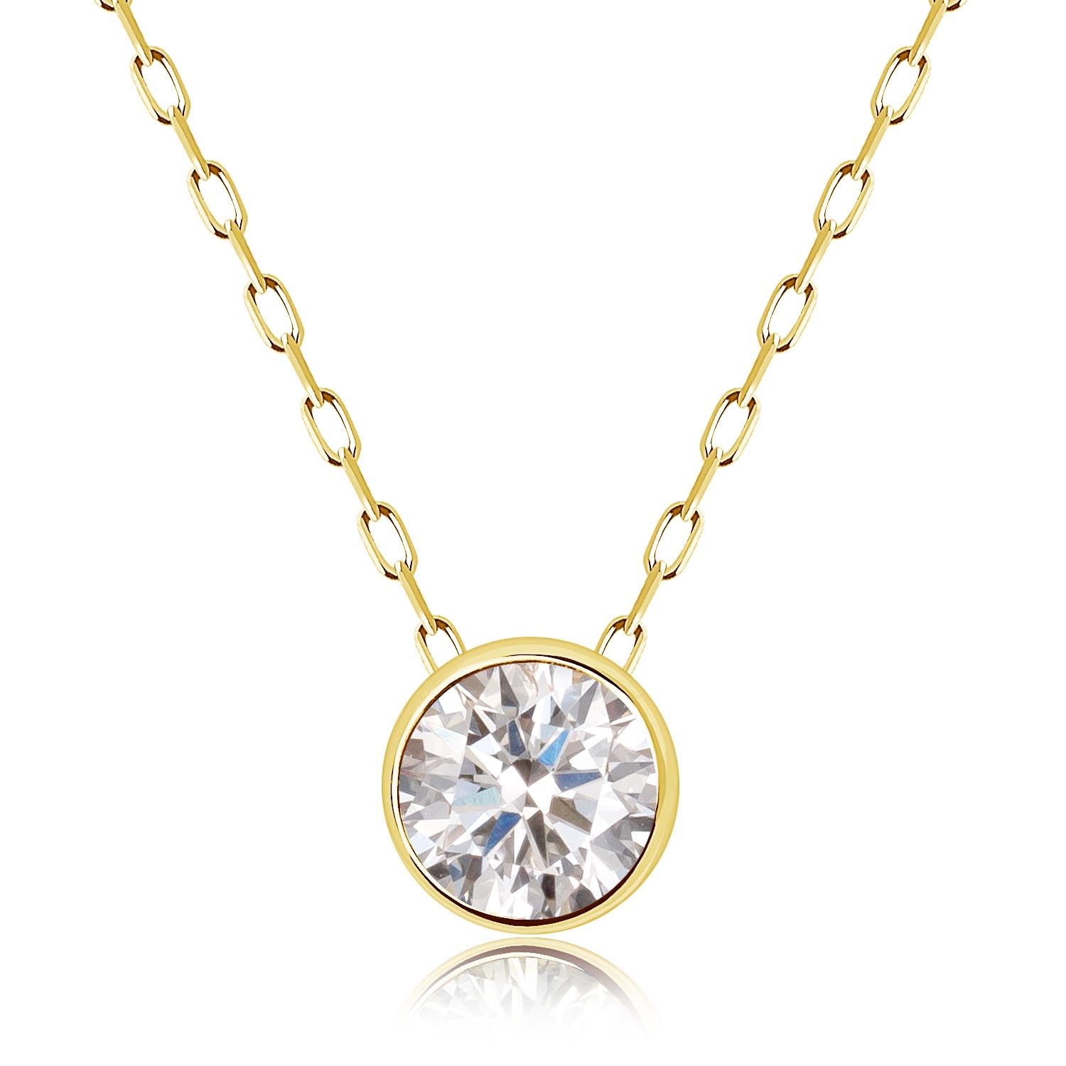 

Diamond Fukurin Necklace Gold 18K K18 [Lara Christie] H&C 0.2ct lp37-0004-yg