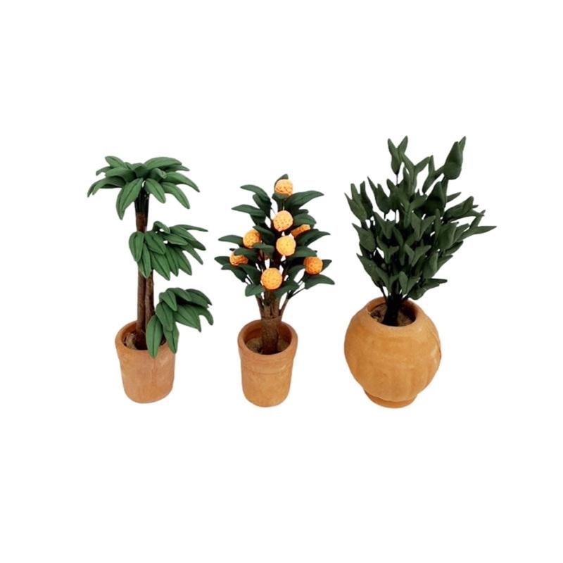 Garden Artifical Leaf Miniature Plant Model Accessories Role Play Leaf Green Plant Doll House Props
