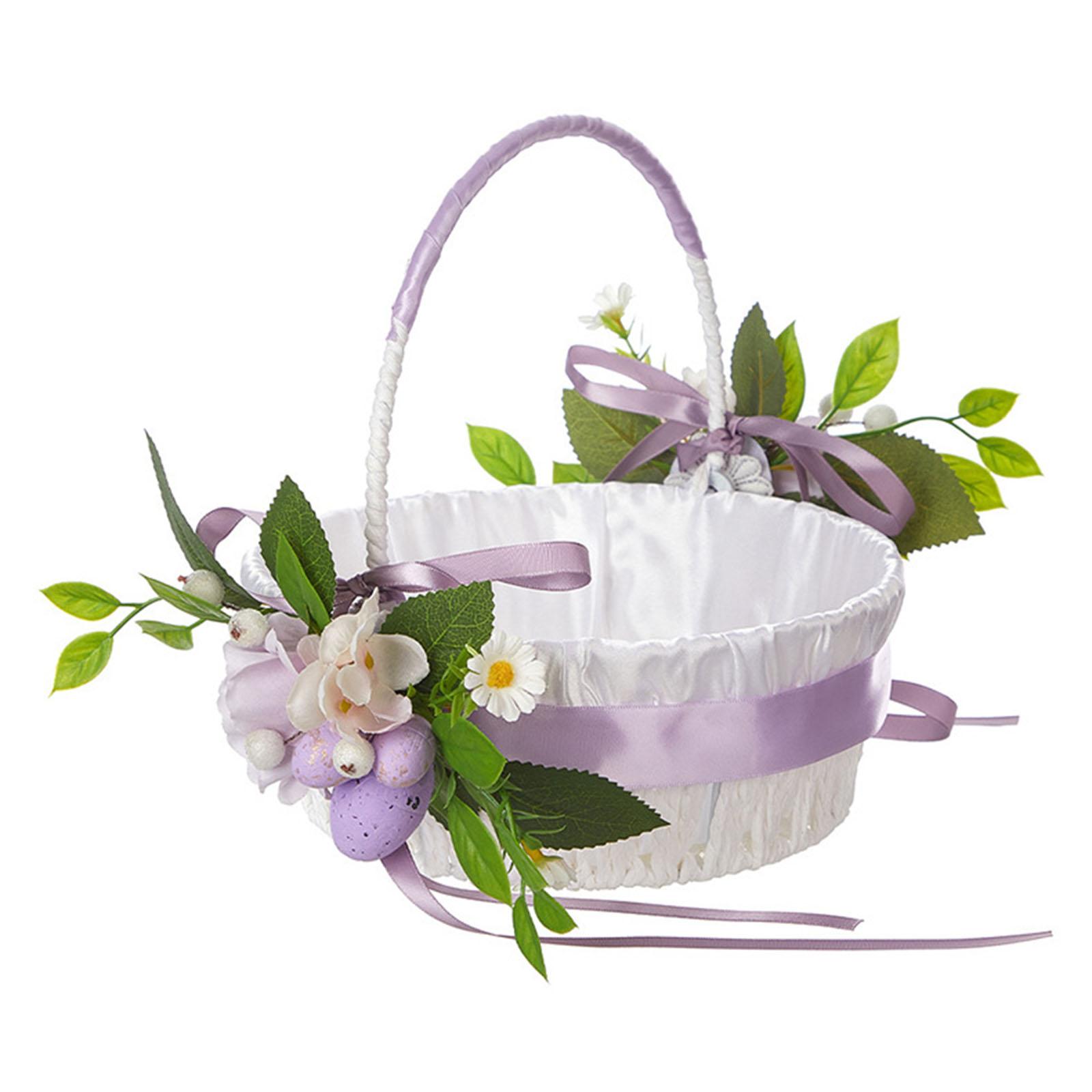 

Western Type Easter Flower Basket for Weddings and Anniversary Events Great for Party Supplies in Rustic Designing 2