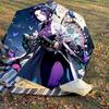 1PC Butterfly Wings Automatic Open/Close Umbrella with Windproof, 8-Rib Sturdy Canopy, Durable Ribs, Fashionable Design, Outdoor Accessory, Fun Prin,
