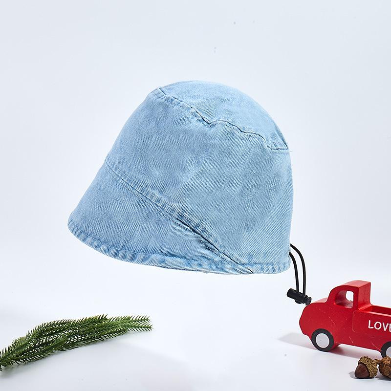 Spring and summer tide travel bucket hat men's basin hat sun hat shade children girls foreign style baby hat cowboy
