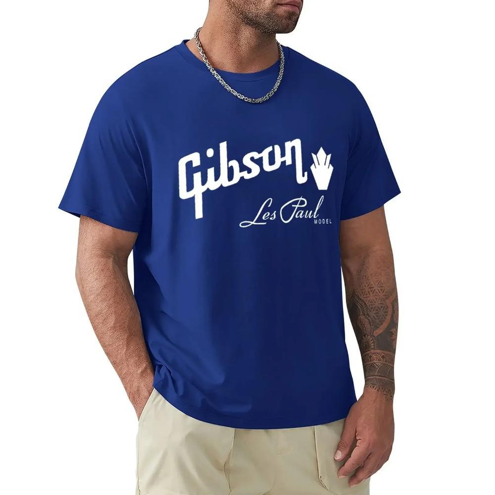 Gibson Les Paul Guitar Music Rock T Shirt Harajuku Short Sleeve T-shirt Cotton Graphics Tshirt Tops