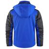Unisex Colorblock Zipper Pocket Hooded Jacket Men's Casual Plush Jacket