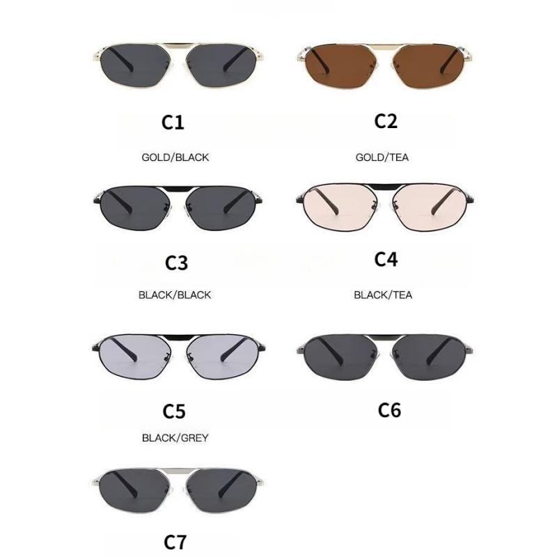 Women's sunglasses, single-beam oval sunglasses, retro sunglasses.