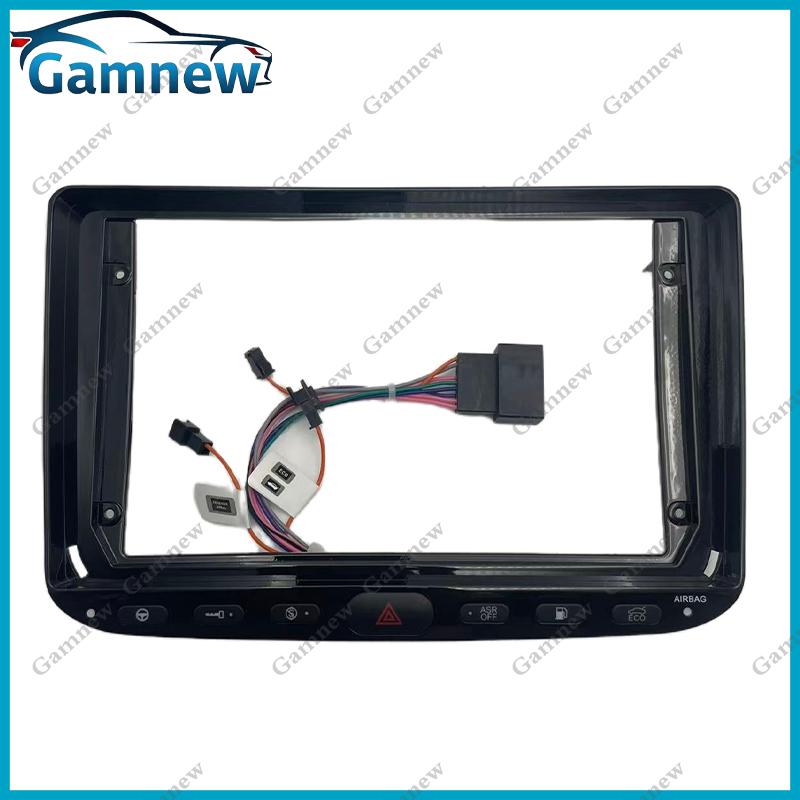 Car Radio Frame Fascias For Fiat Grande Punto EVO 199 310 2010-2018 9 Inch 2DIN Stereo Panel Harness Wire Power Cable Canbus