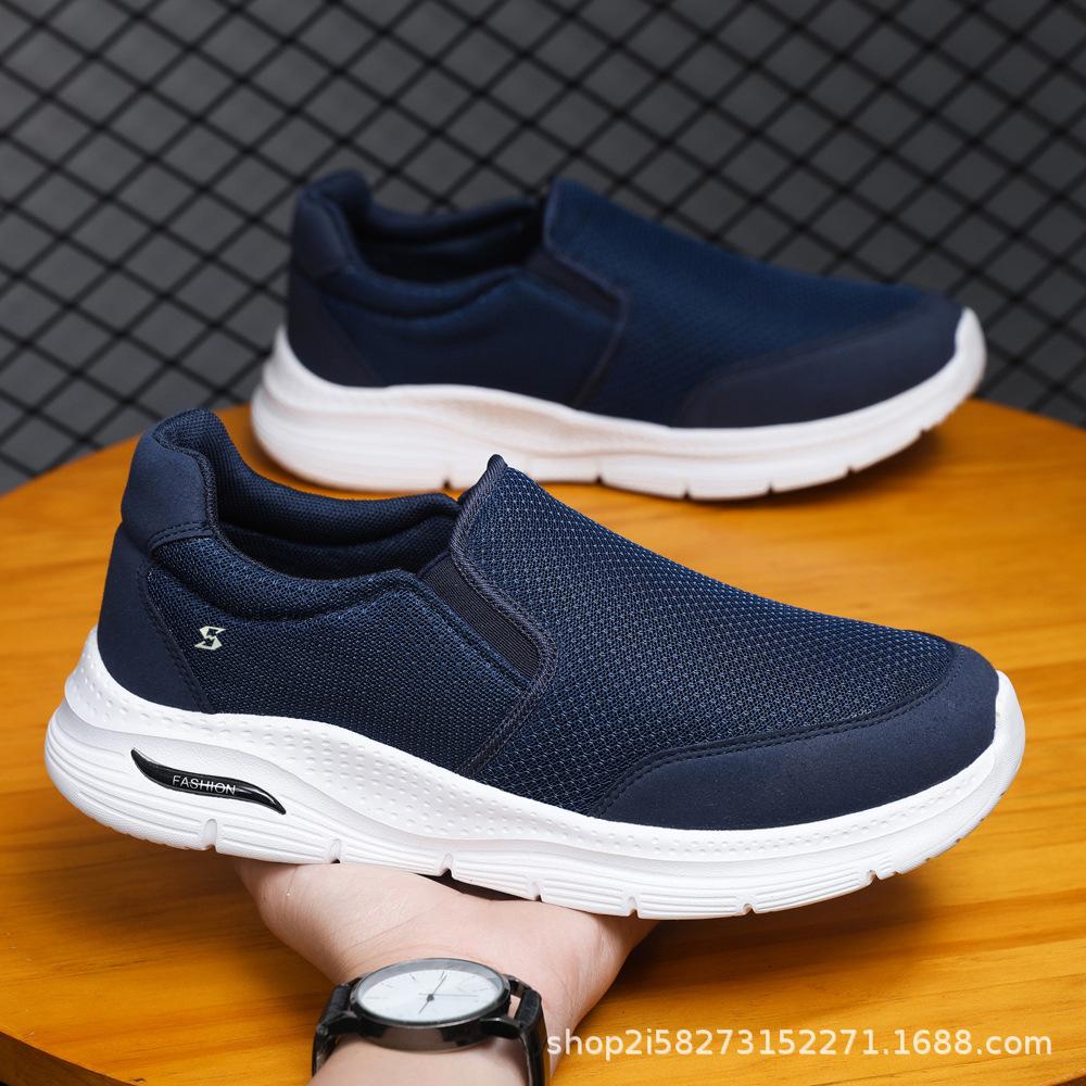 Foreign Trade Cold Sticky Men's Shoes Casual Fashion 2025 Spring and Autumn New Versatile Walking Soft Sole Lightweight Running Shoes