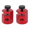 2PCS Stair Gauge Red Anodize Aluminum Alloy Auxiliary Framing Square Stop for Woodworking