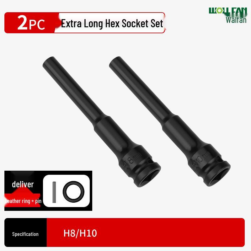 Ultra-Thin Long Thin-Wall Impact Socket Wrench for Motorcycle & Electric Vehicle Repair