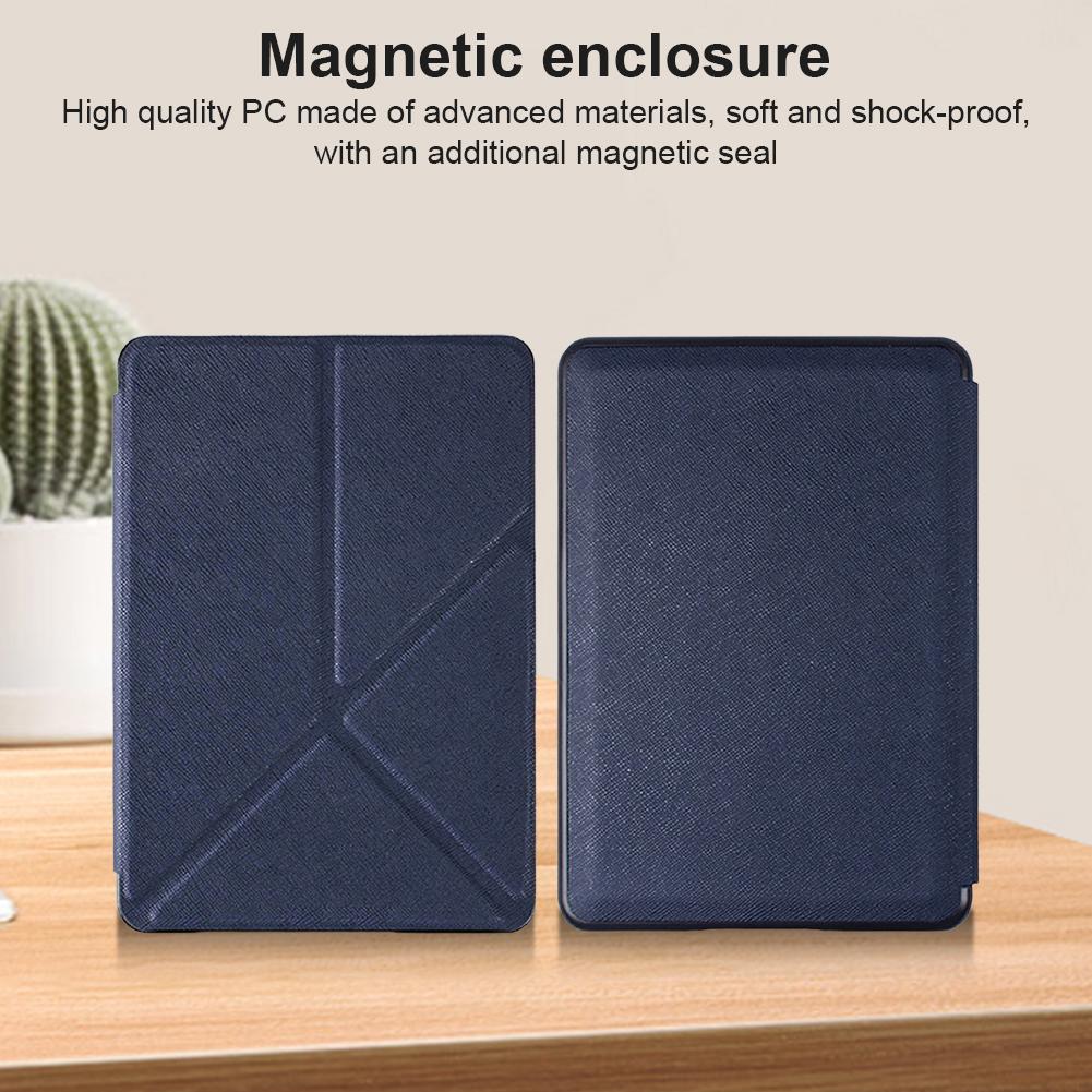 Foldable Stand Case with Magnetic PC Back Cover Smart Cover Shockproof Ebook Case for Kindle Paperwhite Signature 2025 Released