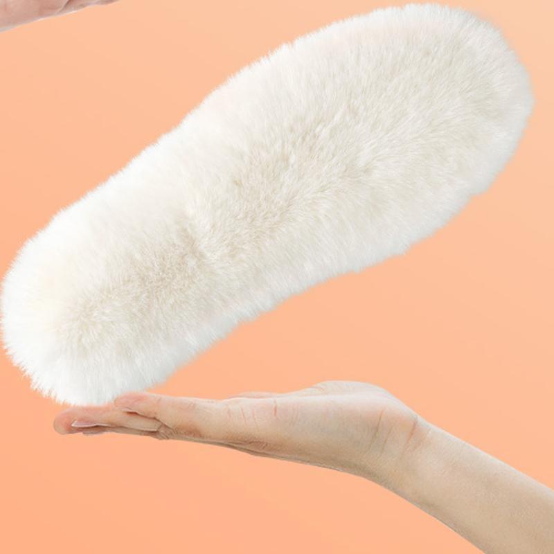 Insoles, Thick Warm Wool Insoles Fluffy Fleece Replacement for Shoes Boots Slippers