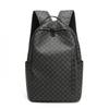 Schoolbag Men's Backpack Simple Personality Fashion Shark Mouth Plaid High School Student College Student Lightweight Computer Backpack School Bag