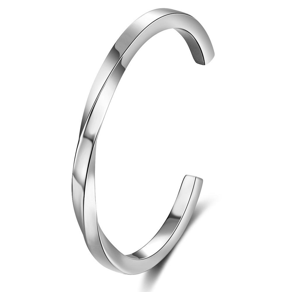 Women s 18K Gold Plated Stainless Steel Twist Bracelet