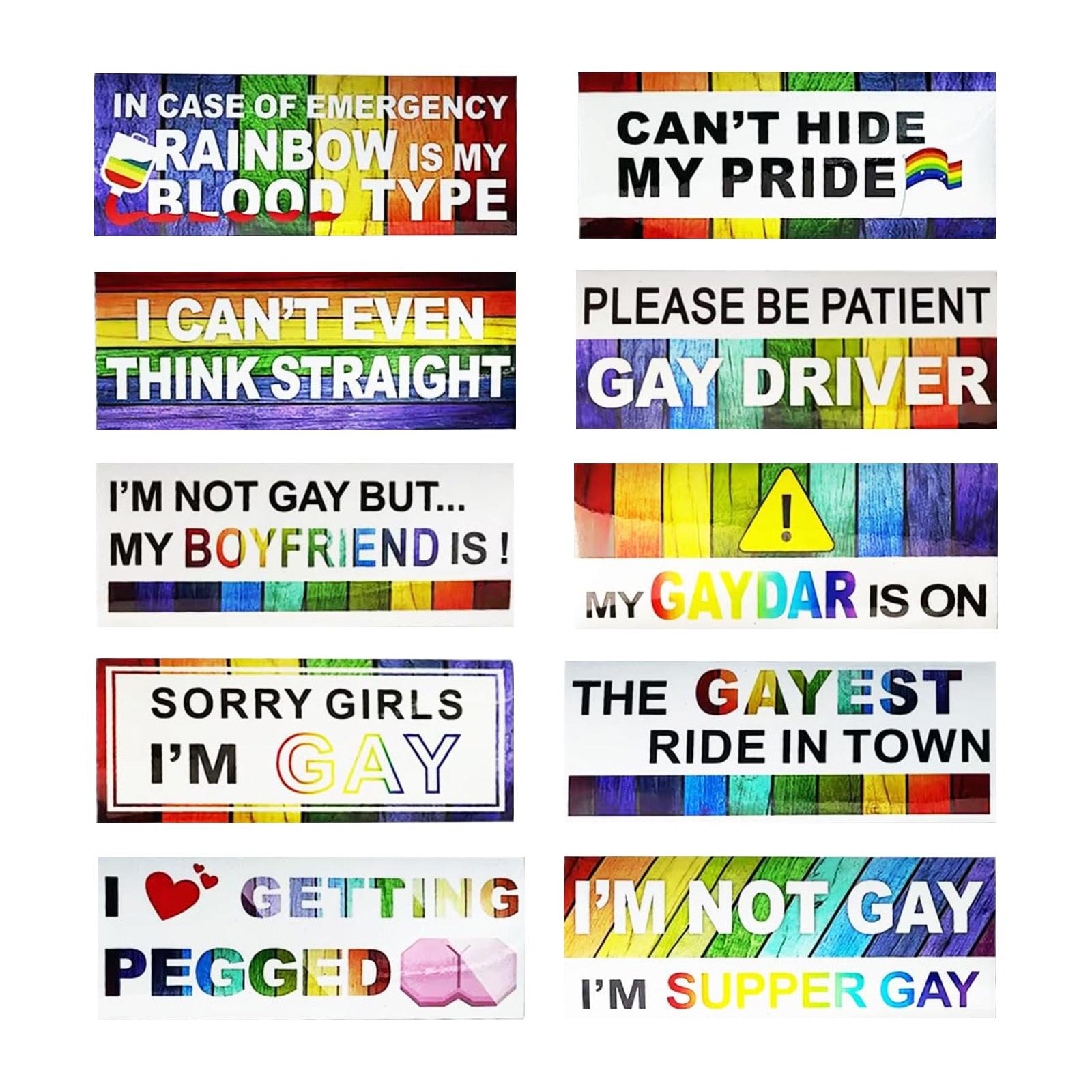 

10pcs Car Bumper Stickers, Rear Emblem Stickers, Decals One Size