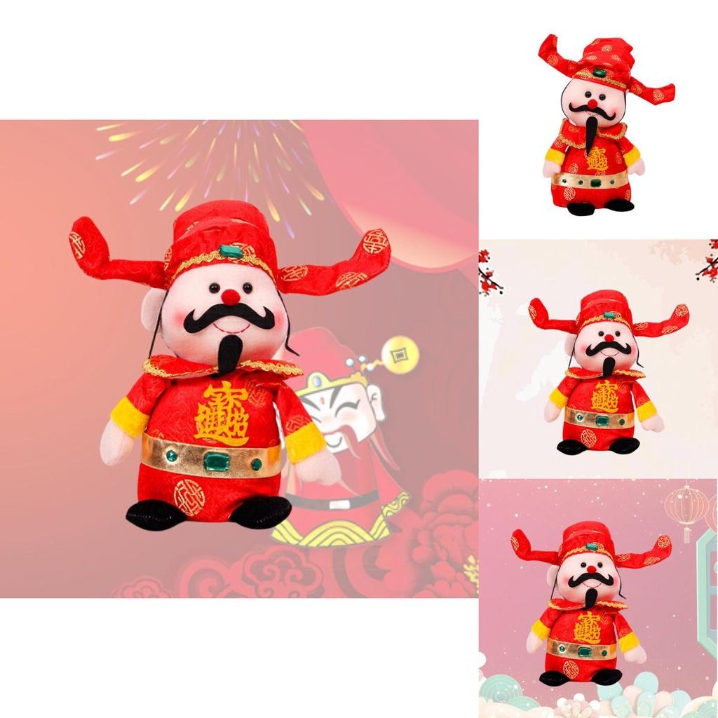 Festive Chinese New Year Prosperity God Doll Small Medium Large Sizes Sewn With Sand Foam And Stuffed Toy Material