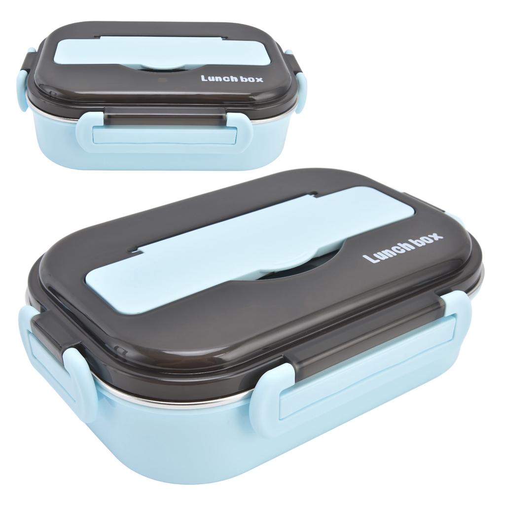 Lunch Box 1000ml Two Compartments Safe Durable Good Sealing Performance Portable Bento Box