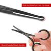 Nose Hair Scissors Rounded Tip Moustache Beard Facial Eyebrow Scissor Trimmer