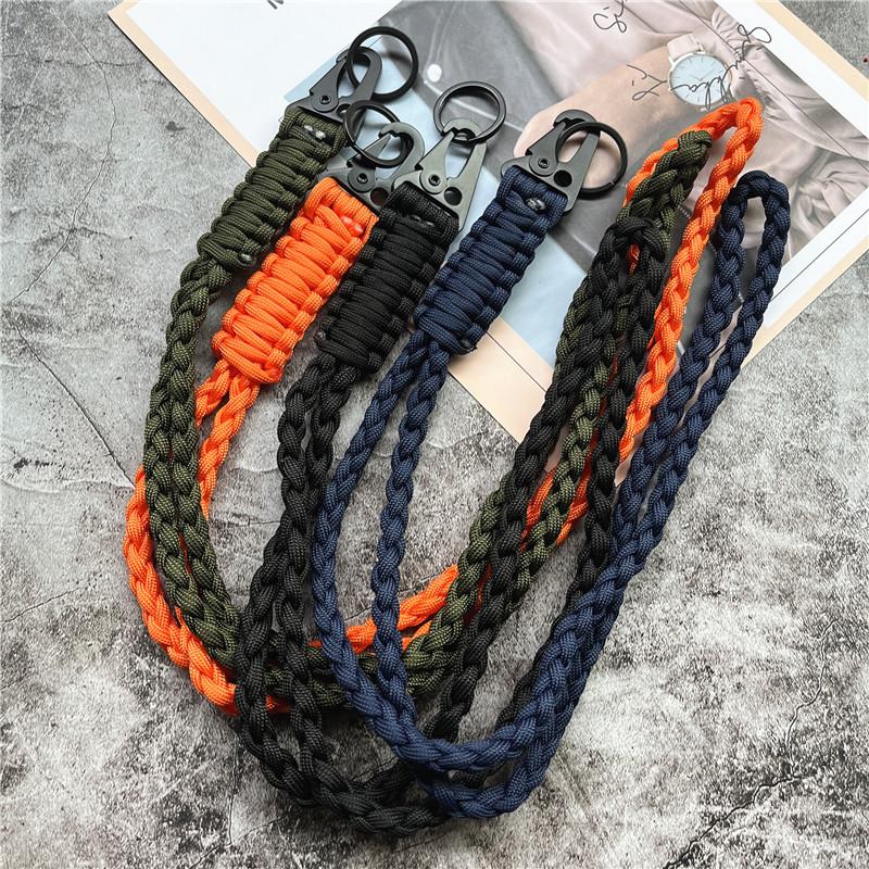 Keychain for Phone Lanyard Neck Strap Handmade Rope Heavy Metal Keyring Lanyard Anti-lost Cellphone Strap Premium Accessories