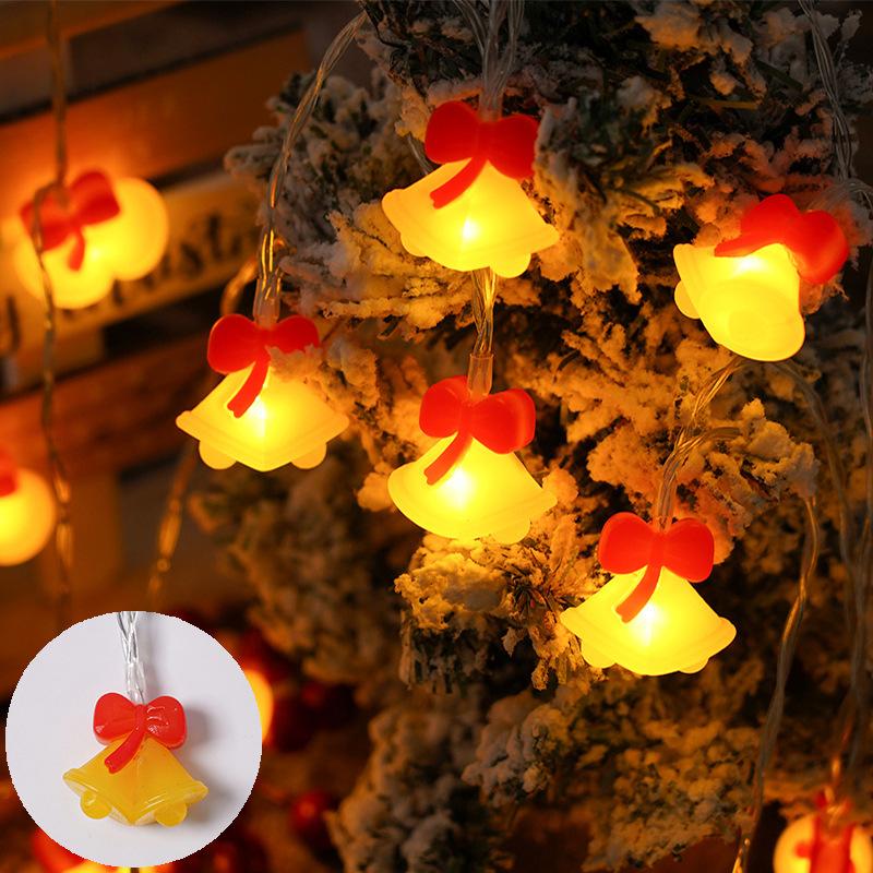 Christmas LED Light String Santa Claus Snowman Xmas Tree Hanging Ornaments Navidad Decoration For Home New Year Gift