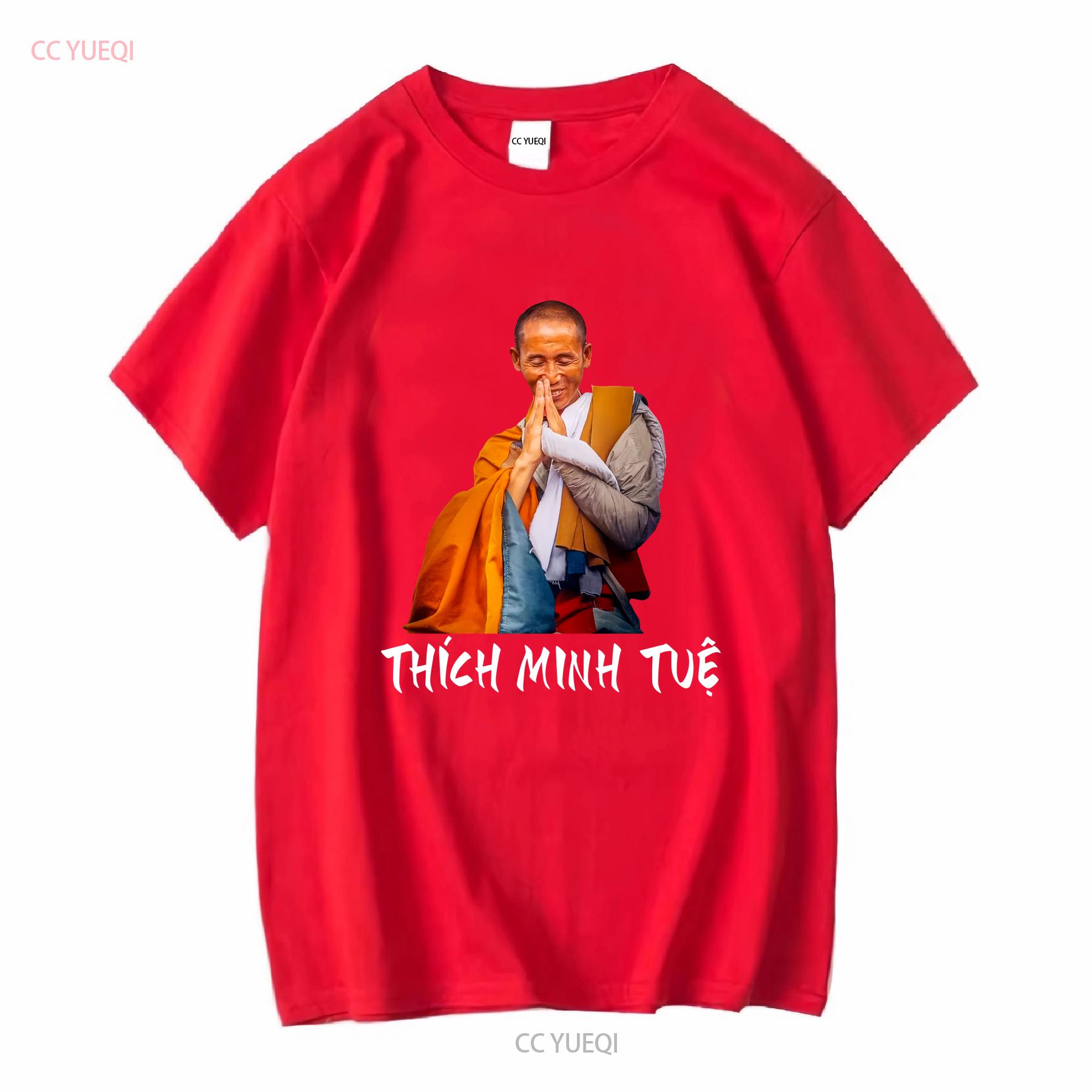 Thich Minh Tue Buddha Vietnam T Shirt shipped from US vintage Washed Casual Stylish Versatile fashion Stretched Breathable S