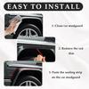 33FT Mudguard Flares Rubber Edge Trim,EPDM Rubber Seal Strip With Self Adhesive For Car Wheel Wells,Universal Rubber Gasket Strip Automotive Weather