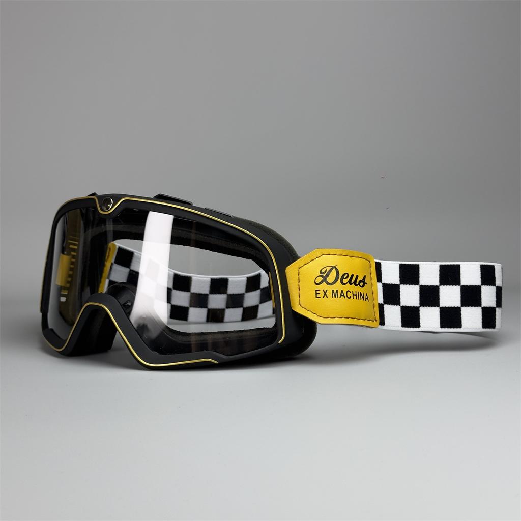 Motocyklové brýle Jízdní brýle Harley Vintage Větruodolné Pískové brýle 3/4 Helma