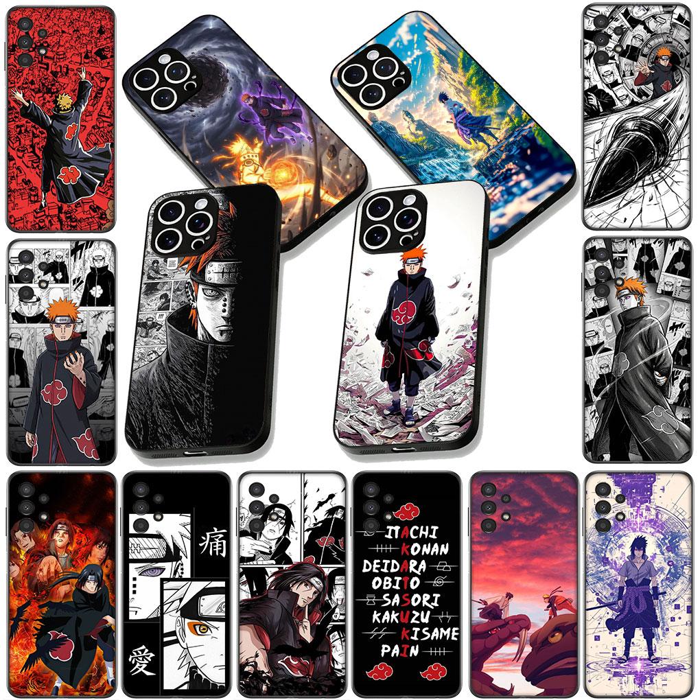Itachi Uchiha Pain Sasuke Narutos Akatsuki Cover for Apple iPhone 13 12 Mini XS 11 Pro Max 7 8 Plus + XR SE 2022 2020 SE3 Case