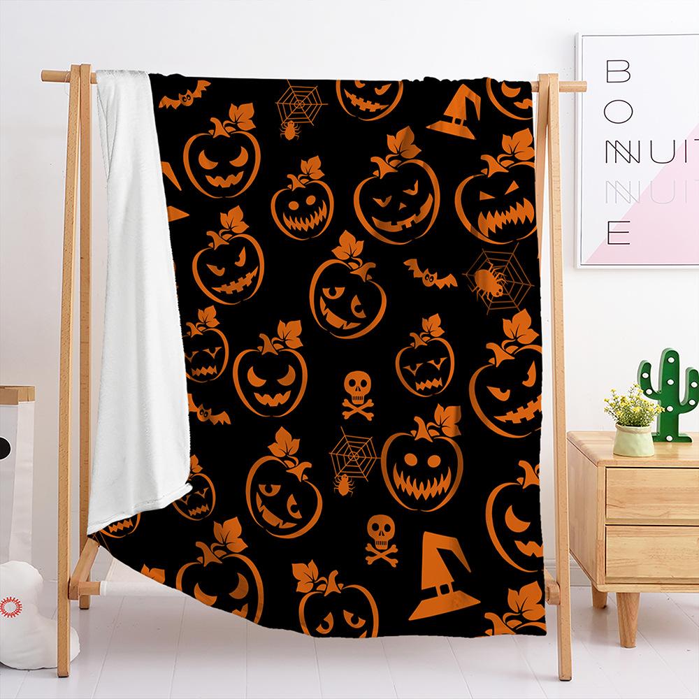 Flannel Halloween Blanket Bedroom Living Room Blanket All Seasons