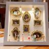 Mini Figurines DIY Mini Museum Silhouette Box Gold Frames Memory Preservation Shadow Box Frame Memory Display Kit