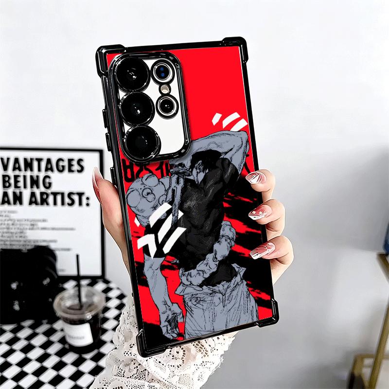 Anime Fushiguro Toji JUJUSU Plating Phone Case For Samsung Galaxy S24 S25 FE S26 Edge S23 Ultra S22 S21 Plus S20 Anti-Fall Airab